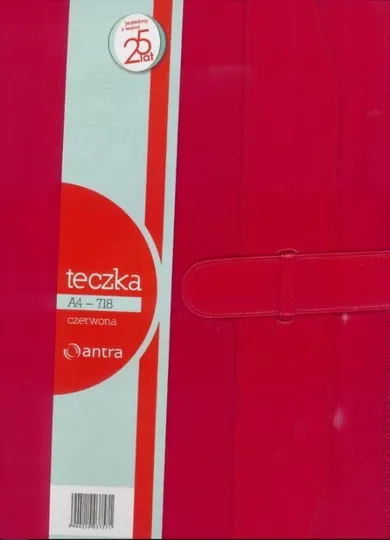 Antra, teczka A4, czerwona, 1 szt.