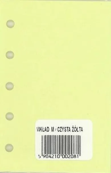 Antra, wkład do organizera M, gładki, żółty