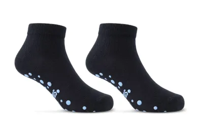Antypoślizgowe skarpetki chłopięce, stopki, czarne, Be Snazzy