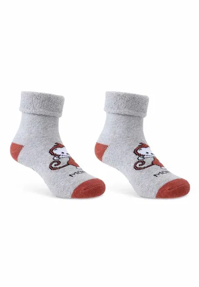 Antypoślizgowe skarpetki dziecięce, szare, Be Snazzy