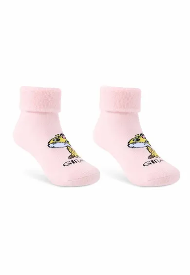 Antypoślizgowe skarpetki dziewczęce, różowe, Be Snazzy