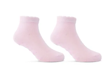 Antypoślizgowe skarpetki dziewczęce, stopki, jasnoróżowe, Be Snazzy