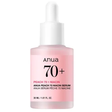 Anua, Peach 70 + Niacin, rozświetlające serum do twarzy, 30 ml