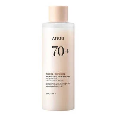 Anua, Rice 70 Glow Milky Toner, mleczny tonik do twarzy, 250 ml