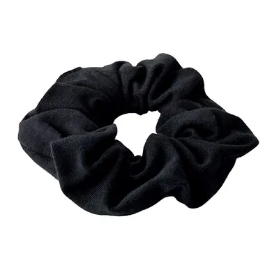 Anwen, bawełniana scrunchie, gumka do włosów, czarna