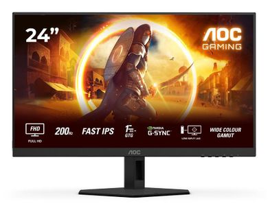 Aoc, monitor, 24G4HRE 23.8" Fast IPS 200Hz HDMIx2 DP