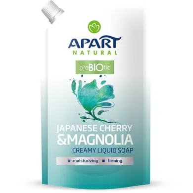 Apart Natural, Prebiotic Refill, kremowe mydło w płynie, Japanese Cherry & Magnolia, 400 ml