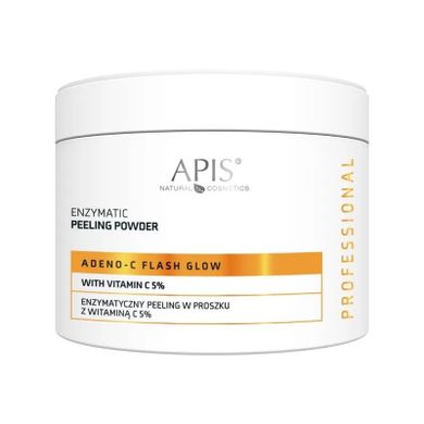 APIS, Adeno-C Flash Glow, enzymatyczny peeling w proszku z witaminą C 5%, 150g
