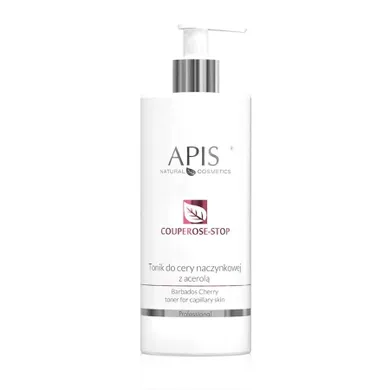 Apis, Couperose-Stop Toner, tonik do cery naczynkowej z acerolą, 500 ml