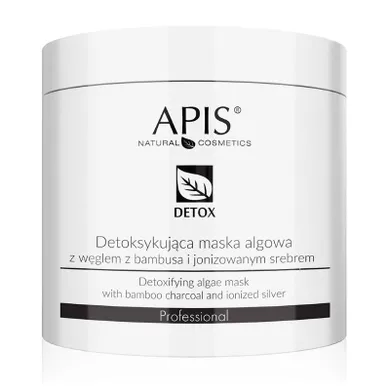 APIS, Detox Algae Mask, detoksykująca maska algowa z węglem z bambusa i jonizowanym srebrem, 200g