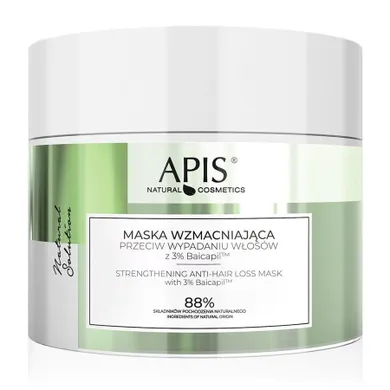 Apis, Natural Solution, maska wzmacniająca przeciw wypadaniu włosów, 200 ml