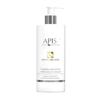 Apis, Pina Colada Body Tropical Concentrate, tropikalny koncentrat z liofilizowanymi ananasami, 500 ml