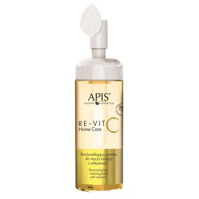 APIS, Re-Vit C Home Care, rozświetlająca pianka do mycia twarzy z witaminą C, 150 ml