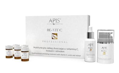 Apis, Re-Vit C Multifunkcyjny zabieg zuszczający, Witamina C, 5-1g + kwasy, 30 ml + Retinol, 50 ml