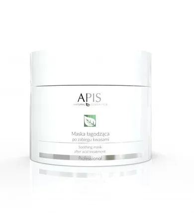 Apis, Soothing Mask, maska łagodząca po zabiegu, kwasami, 200 ml