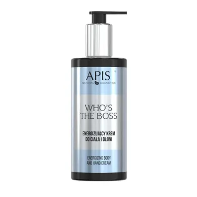 Apis, Who's the Boss, energizujący krem do ciała i dłoni, 300 ml