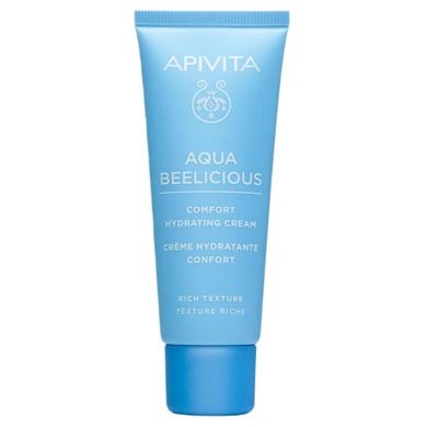 Apivita, Aqua Beelicious Comfort Hydrating Cream, bogaty krem nawilżający do twarzy, 40 ml