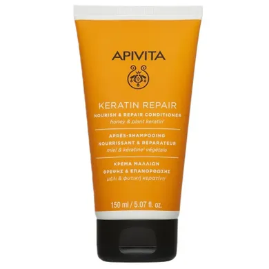 Apivita, Keratin Repair Nourish & Repair Conditioner, keratynowa odżywczo-regenerująca odżywka do włosów suchych i zniszczonych, 150 ml