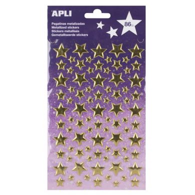 Apli Kids, Gwiazdki złote, naklejki metaliczne