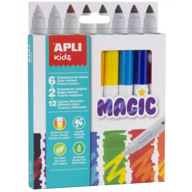 Apli Kids, magiczne flamastry, 8 kolorów