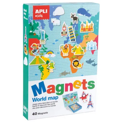 Apli Kids, Mapa świata, magnetyczna układanka