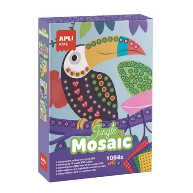 Apli Kids, Mozaika Dżungla, zestaw artystyczny z piankowymi naklejkami