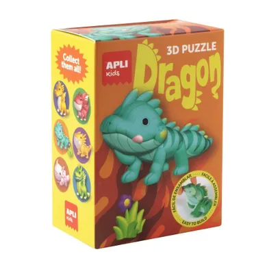 Apli Kids, Smoki, Turkusowy, puzzle 3D