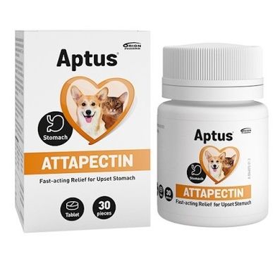 Aptus, Attapectin, tabletki na niestrawność dla psa i kota, 30 szt.
