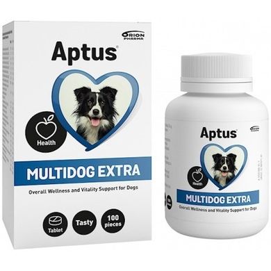 Aptus, Multidog Extra, witaminy i minerały dla psa, 100 tabletek