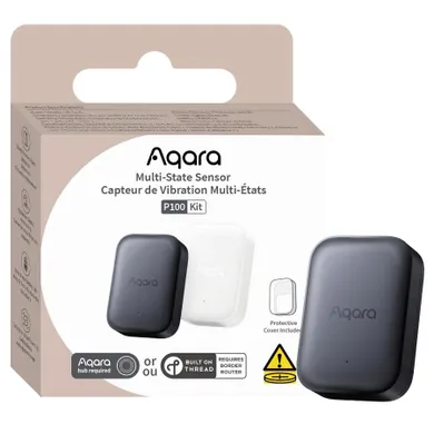 Aqara, Multi-State Sensor P100 Kit, wielofunkcyjny czujnik, Zigbee, Thread, szary