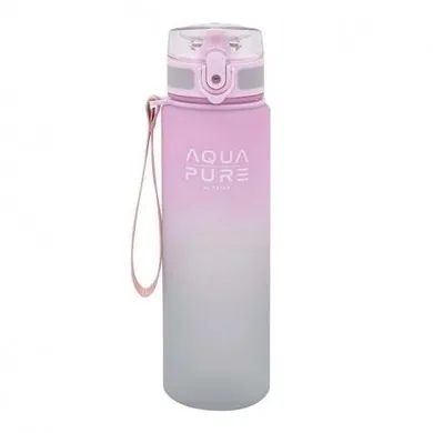 Aqua Pure, bidon, pink/grey, 600 ml