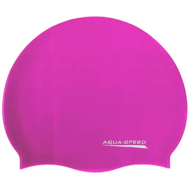 Aqua-Speed, czepek silikonowy, Mono, rozmiar senior, różowy