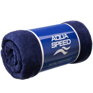 Aqua Speed, Dry Soft, ręcznik kąpielowy z mikrofibry, granatowy, 50-100 cm