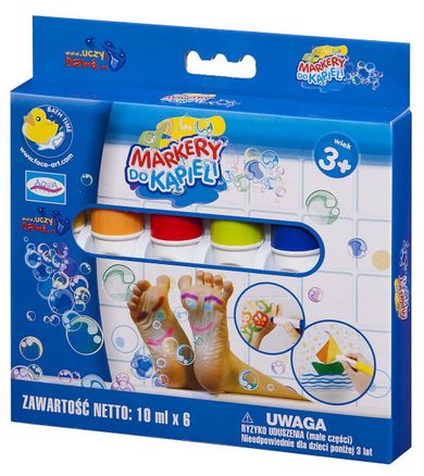 Aqua Studio, Markery do kąpieli, 6 kolorów