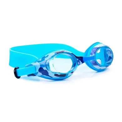 Aqua2ude, okularki do pływania dla dzieci, Niebieski kamuflaż