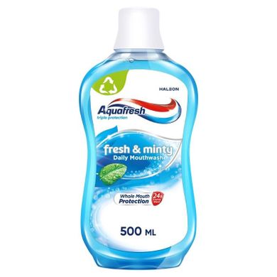 Aquafresh, Fresh&Minty, płyn do płukania jamy ustnej, 500 ml