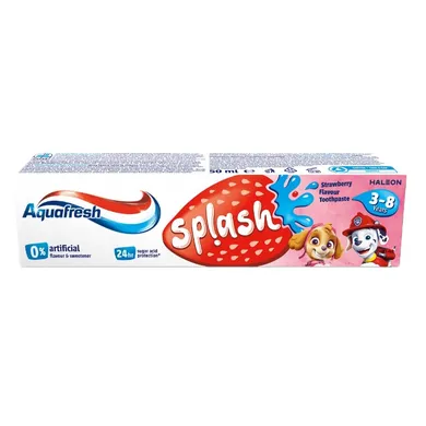Aquafresh, Splash, pasta do zębów dla dzieci, 3-8 lat, 50 ml