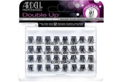 Ardell, Double Up, zestaw 32 kępek rzęs, Long Black