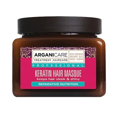 Arganicare, Keratin, maska do włosów z keratyną, 500 ml