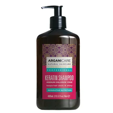 Arganicare, Keratin, szampon do włosów z keratyną, 400 ml