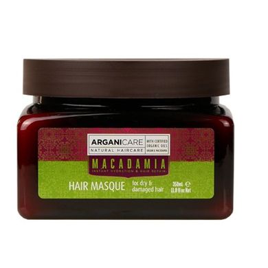 Arganicare, Macadamia, nawilżająca maska do suchych i zniszczonych włosów, 350 ml
