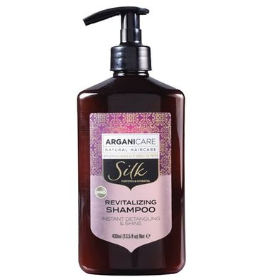 Arganicare, Silk, szampon do włosów z jedwabiem, 400 ml