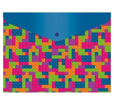 Argus, Colour bricks, teczka kopertowa z zatrzaskiem A4