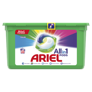 Ariel, All in 1, Pods, Color, kapsułki do prania, 33 prań