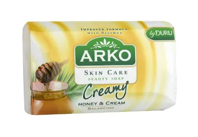 Arko, mydło w kostce nawilżające, Creamy, Honey & Cream, 90 g