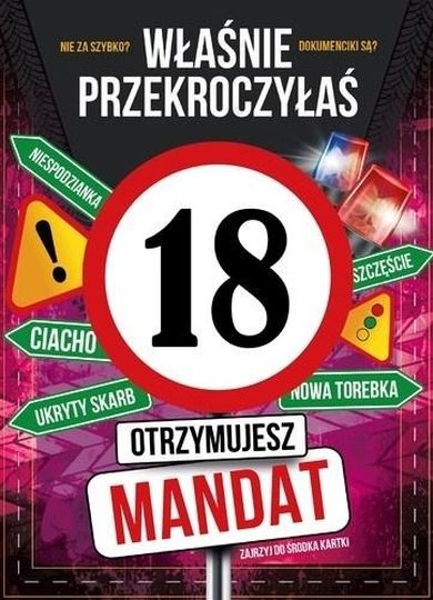 Armin Style, karnet B6 z kopertą, urodziny 18