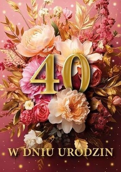 Armin Style, karnet B6 z kopertą, urodziny 40