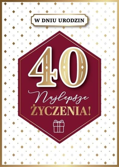 Armin Style, karnet B6 z kopertą, urodziny 40