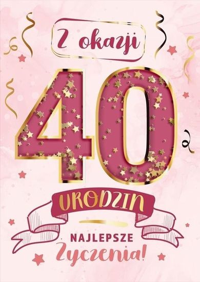 Armin Style, karnet B6 z kopertą, urodziny 40