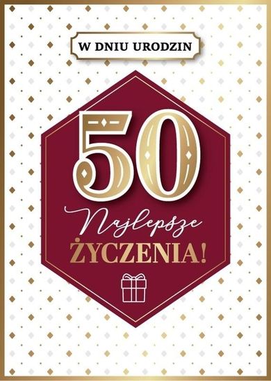 Armin Style, karnet B6 z kopertą, urodziny 50